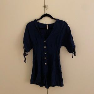 Navy blue romper
